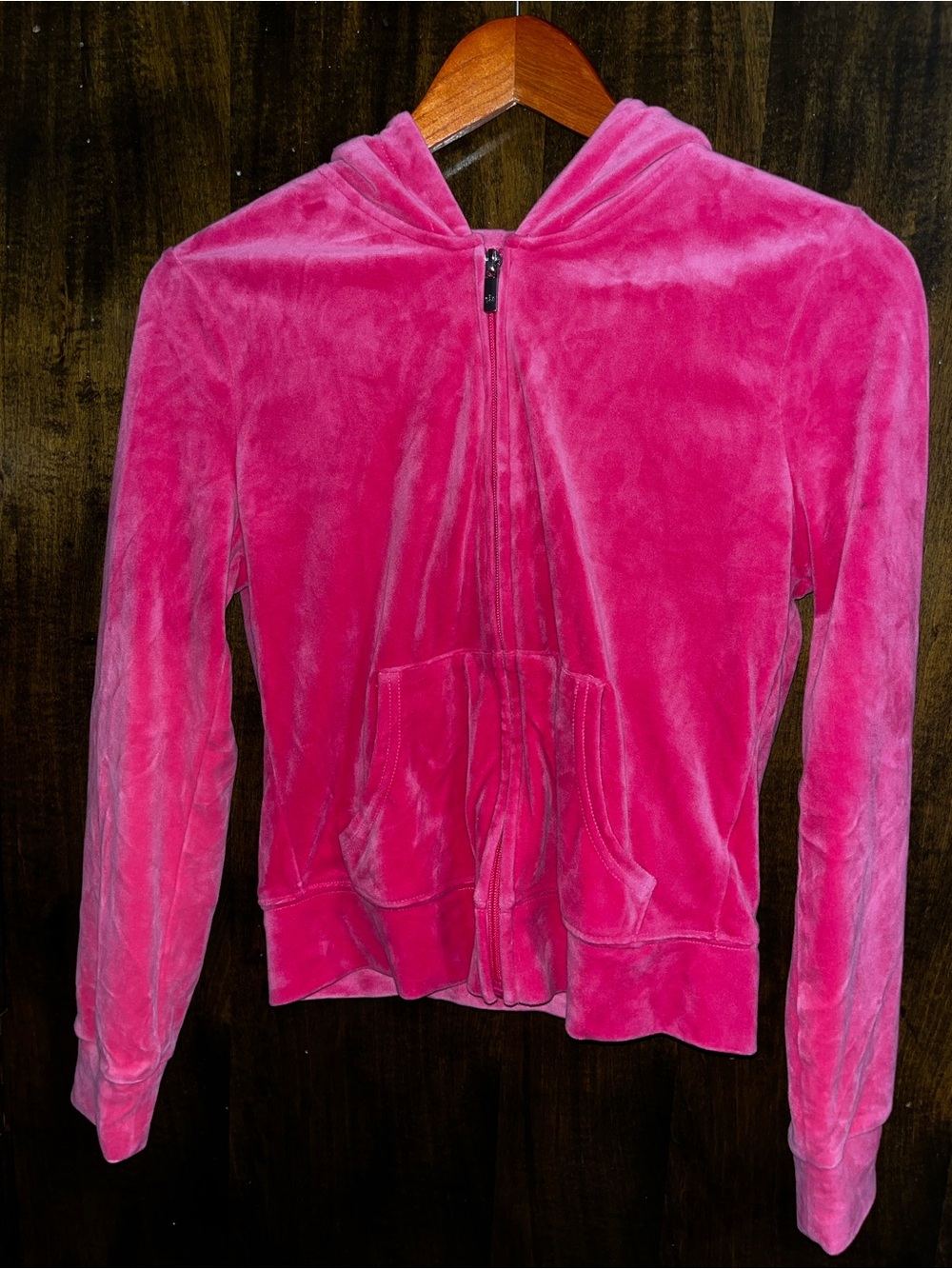 Authentic Juicy Couture Hot Pink Velour Tracksuit Set
